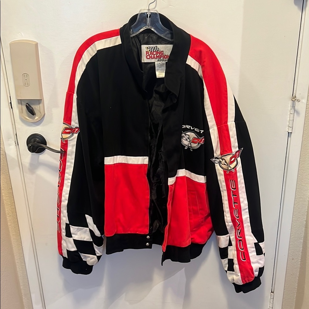 Champion Red and Black Varsity Bomber Jacket